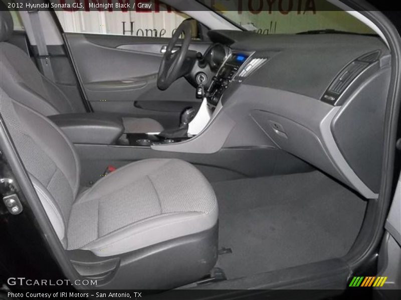 Midnight Black / Gray 2012 Hyundai Sonata GLS