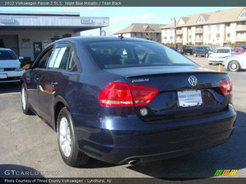 Night Blue Metallic / Titan Black 2012 Volkswagen Passat 2.5L S