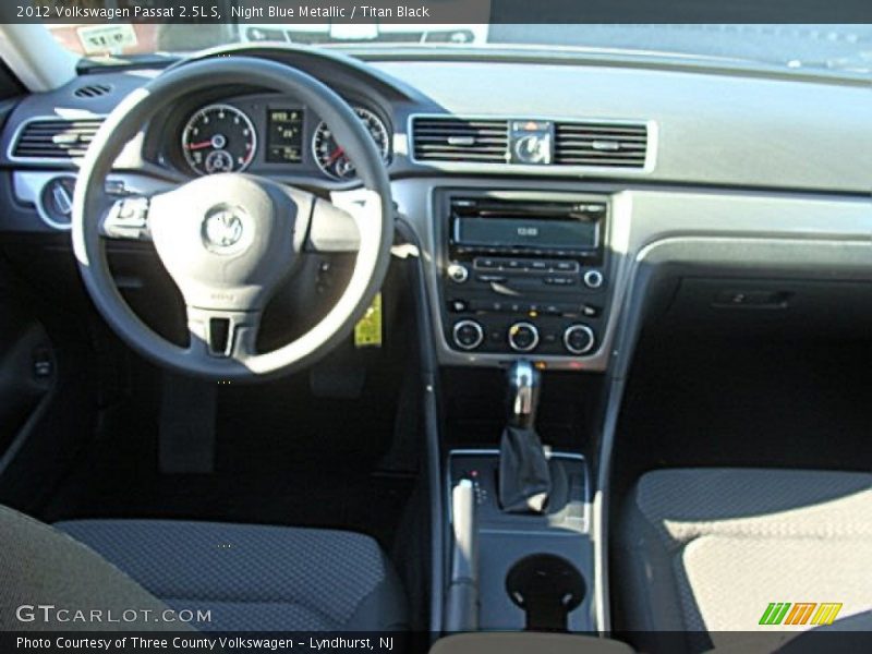 Night Blue Metallic / Titan Black 2012 Volkswagen Passat 2.5L S