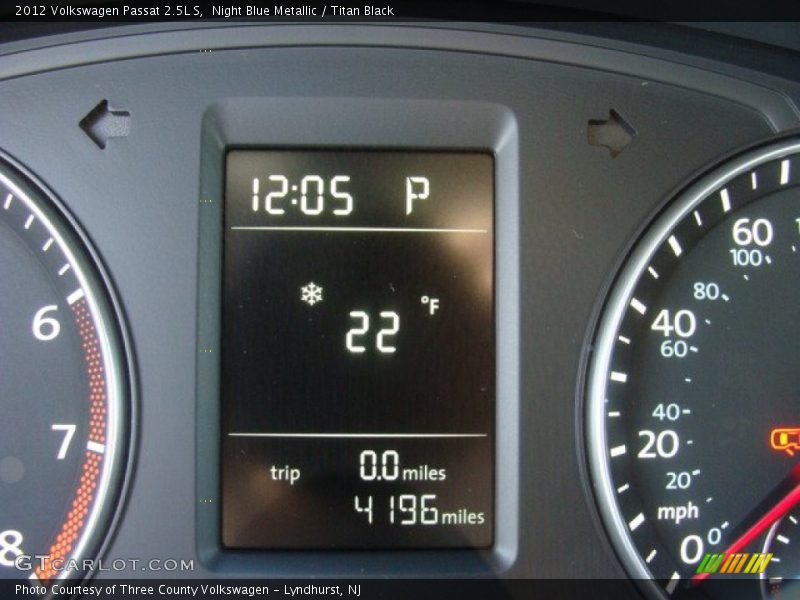 Night Blue Metallic / Titan Black 2012 Volkswagen Passat 2.5L S