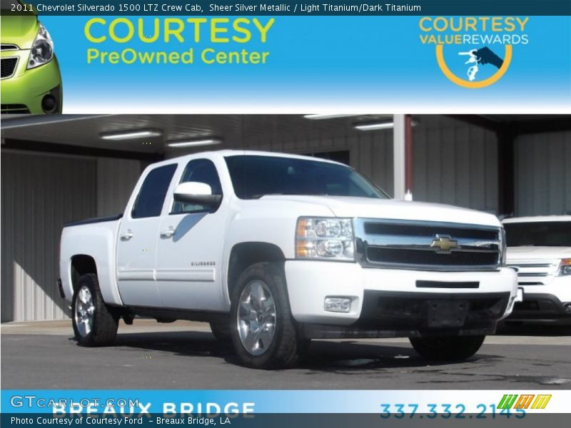 Sheer Silver Metallic / Light Titanium/Dark Titanium 2011 Chevrolet Silverado 1500 LTZ Crew Cab