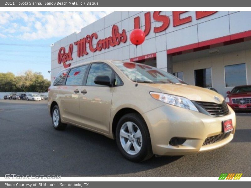 Sandy Beach Metallic / Bisque 2011 Toyota Sienna