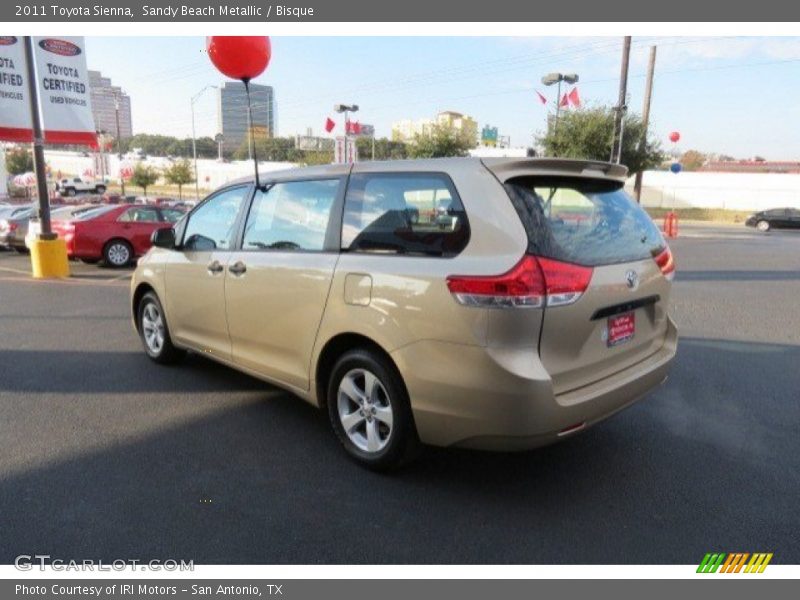 Sandy Beach Metallic / Bisque 2011 Toyota Sienna