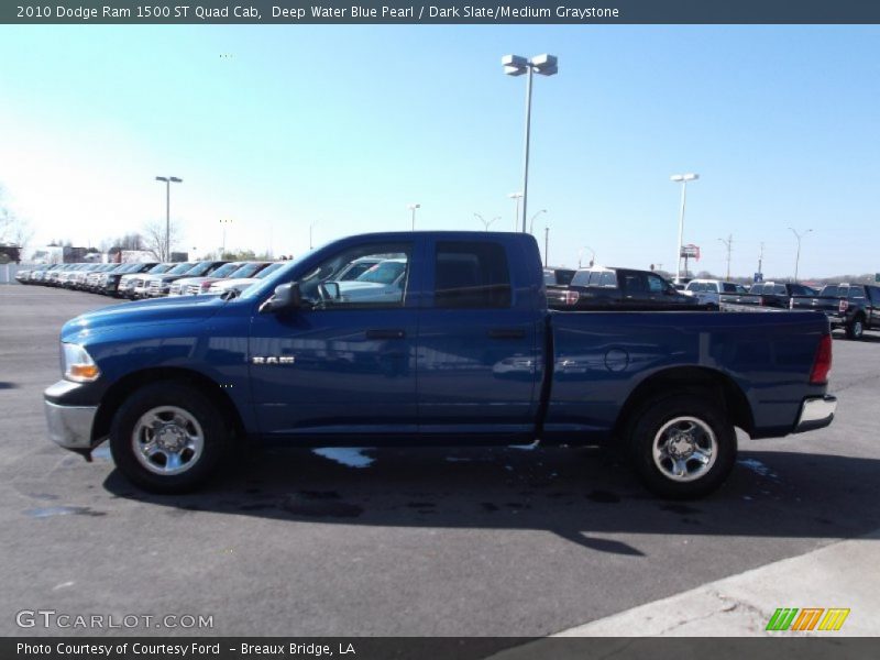 Deep Water Blue Pearl / Dark Slate/Medium Graystone 2010 Dodge Ram 1500 ST Quad Cab