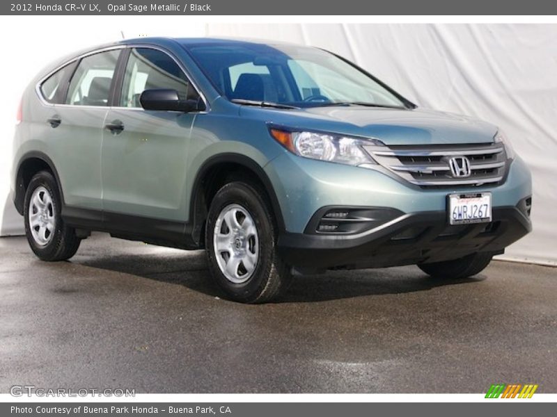 Opal Sage Metallic / Black 2012 Honda CR-V LX