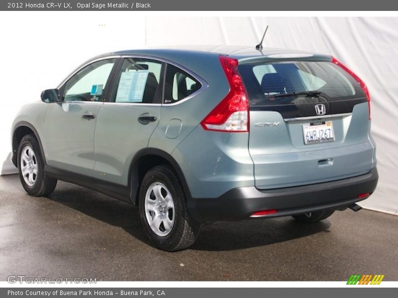 Opal Sage Metallic / Black 2012 Honda CR-V LX