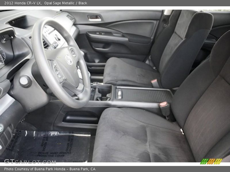 Opal Sage Metallic / Black 2012 Honda CR-V LX