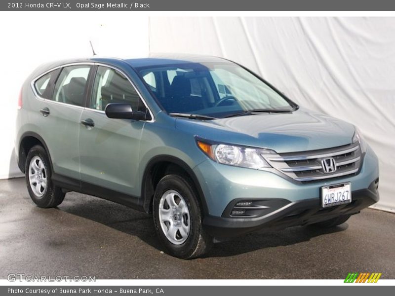 Opal Sage Metallic / Black 2012 Honda CR-V LX