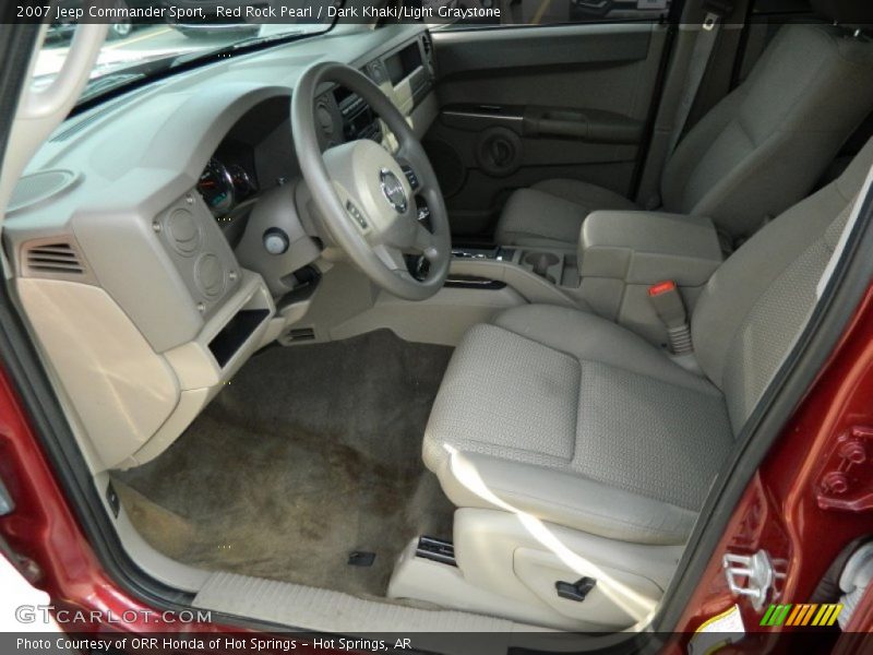  2007 Commander Sport Dark Khaki/Light Graystone Interior