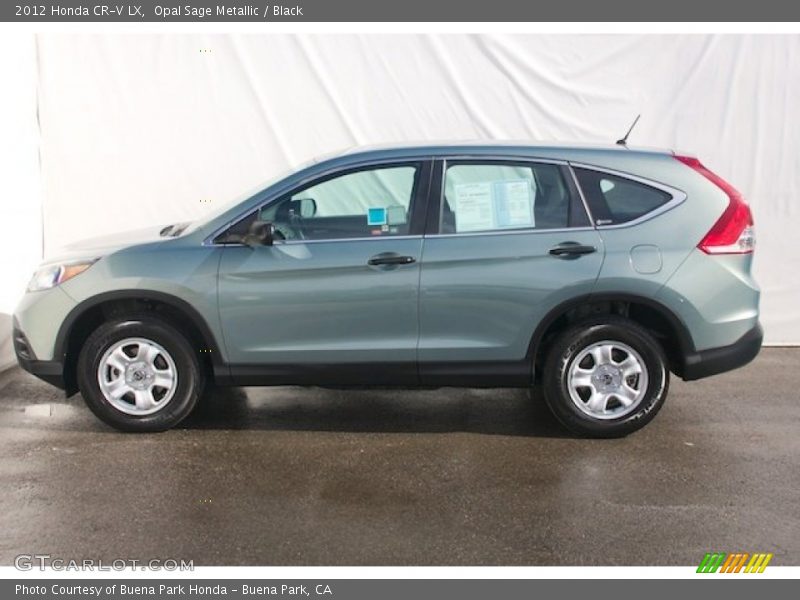 Opal Sage Metallic / Black 2012 Honda CR-V LX