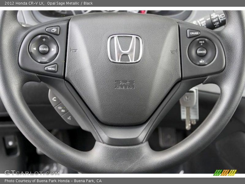 Opal Sage Metallic / Black 2012 Honda CR-V LX