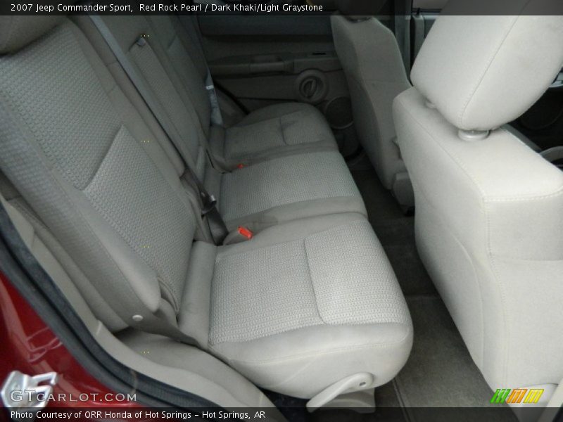 Red Rock Pearl / Dark Khaki/Light Graystone 2007 Jeep Commander Sport