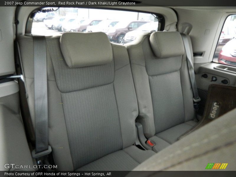 Red Rock Pearl / Dark Khaki/Light Graystone 2007 Jeep Commander Sport