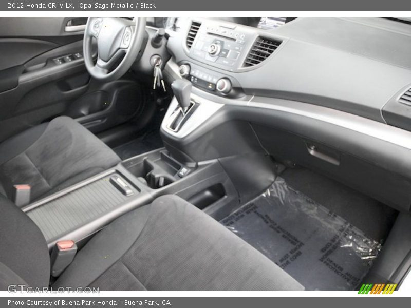 Opal Sage Metallic / Black 2012 Honda CR-V LX