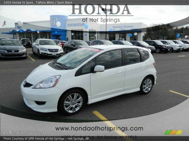 Taffeta White / Sport Black 2009 Honda Fit Sport