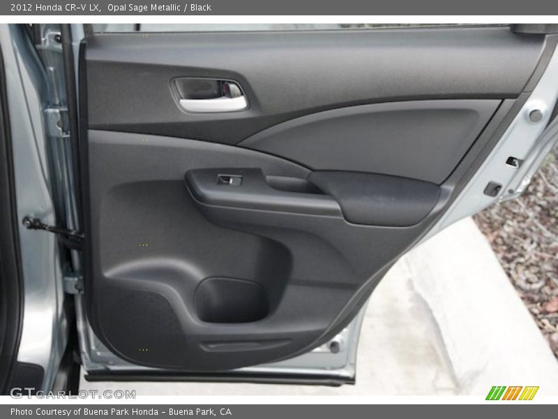 Opal Sage Metallic / Black 2012 Honda CR-V LX