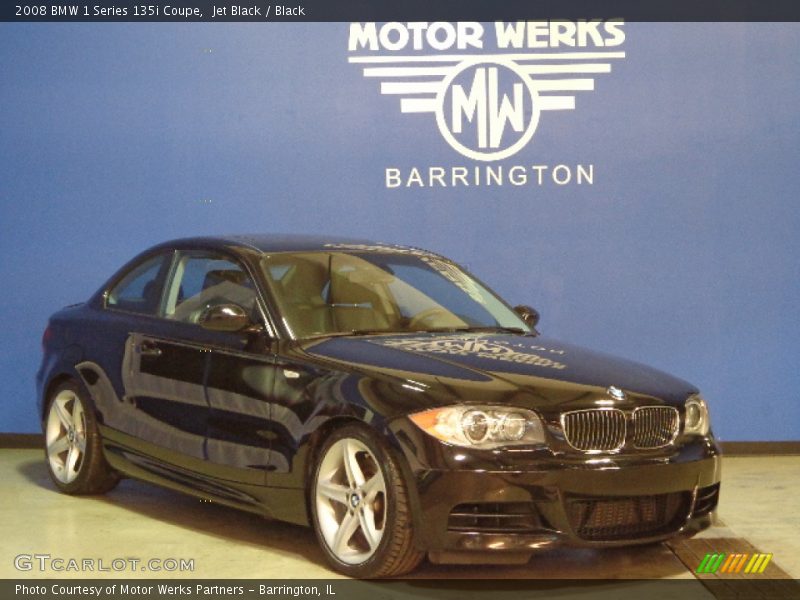 Jet Black / Black 2008 BMW 1 Series 135i Coupe