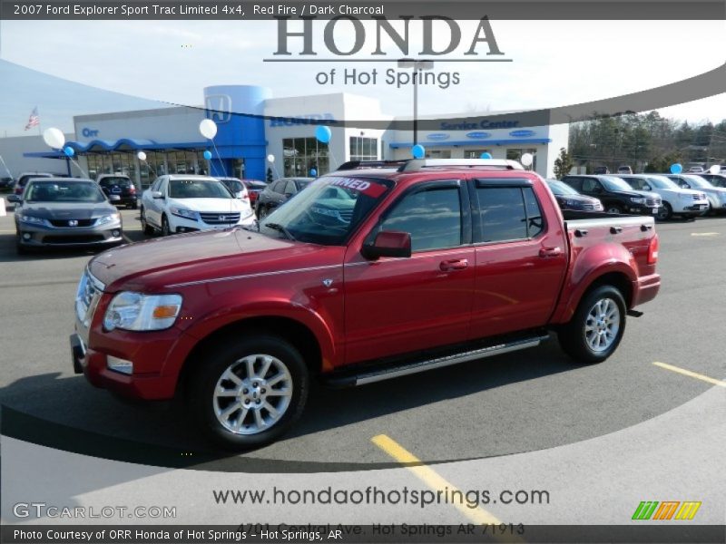 Red Fire / Dark Charcoal 2007 Ford Explorer Sport Trac Limited 4x4