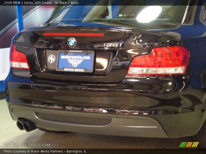 Jet Black / Black 2008 BMW 1 Series 135i Coupe