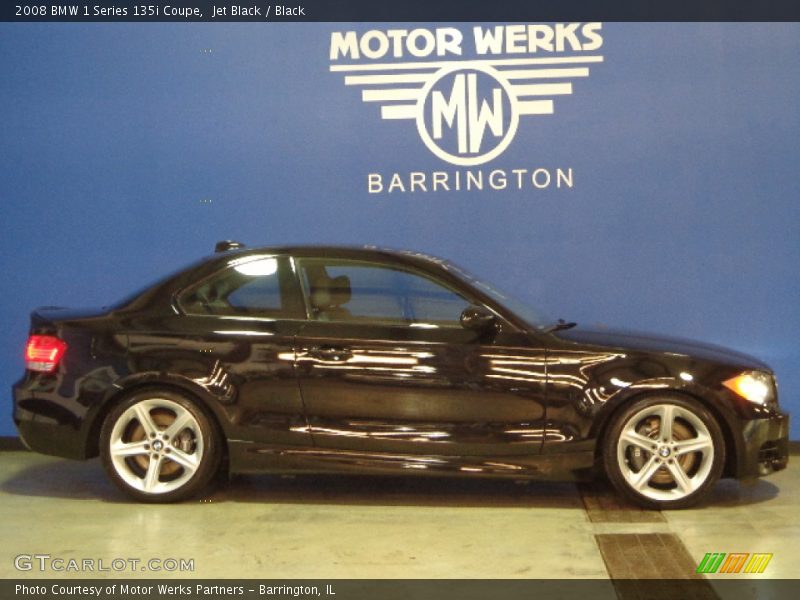 Jet Black / Black 2008 BMW 1 Series 135i Coupe