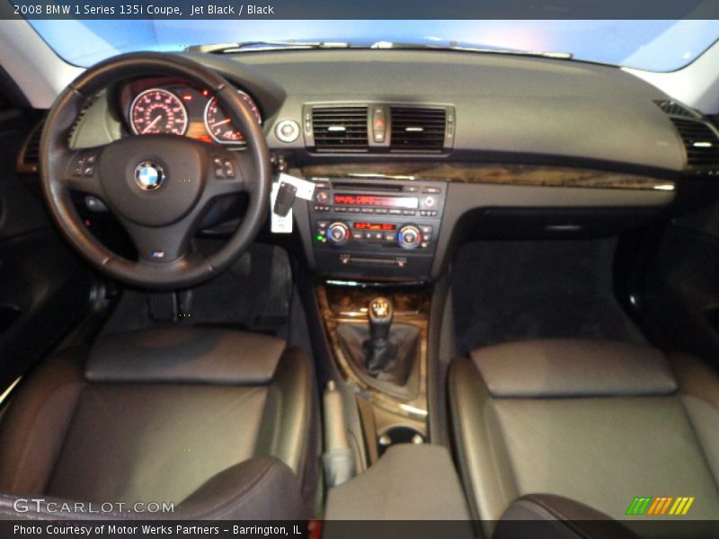 Jet Black / Black 2008 BMW 1 Series 135i Coupe