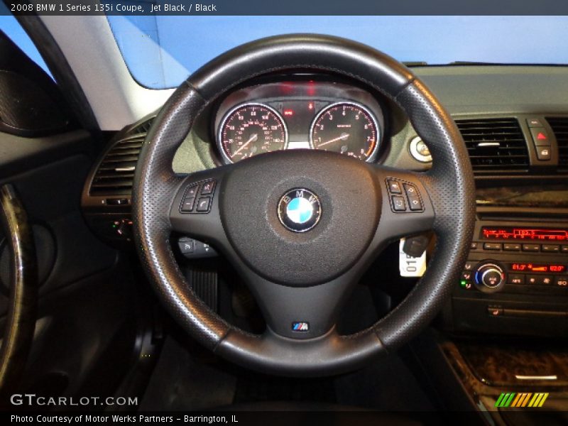 Jet Black / Black 2008 BMW 1 Series 135i Coupe