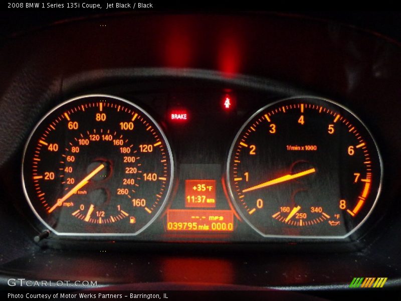 Jet Black / Black 2008 BMW 1 Series 135i Coupe