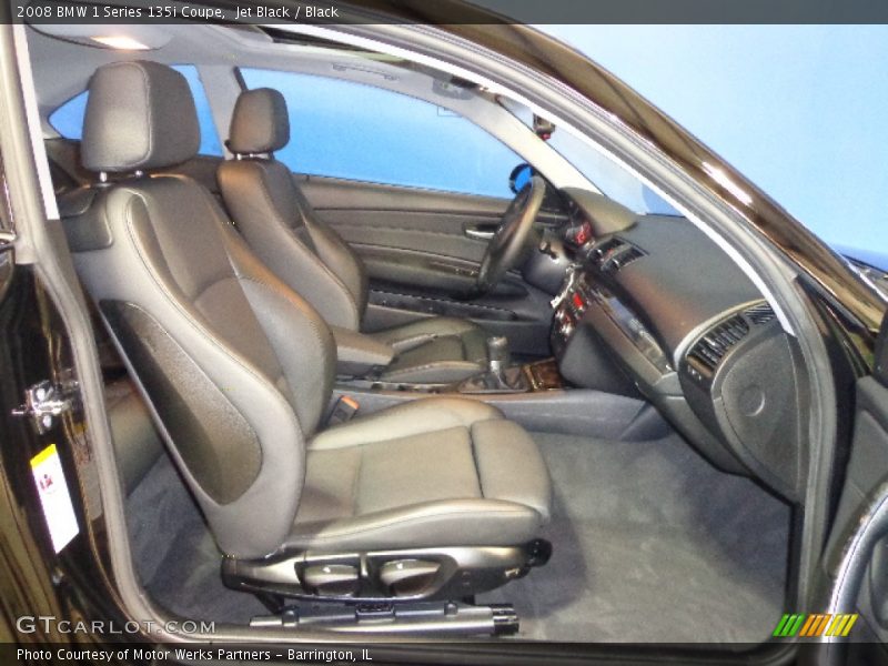 Jet Black / Black 2008 BMW 1 Series 135i Coupe