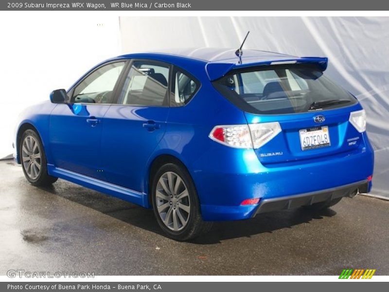 WR Blue Mica / Carbon Black 2009 Subaru Impreza WRX Wagon