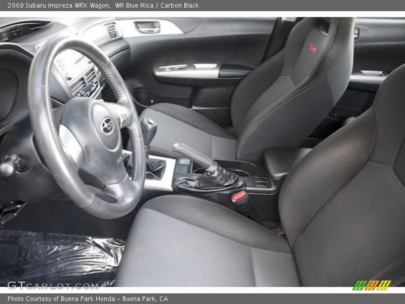  2009 Impreza WRX Wagon Carbon Black Interior