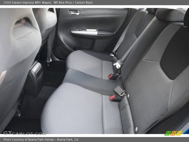 Rear Seat of 2009 Impreza WRX Wagon