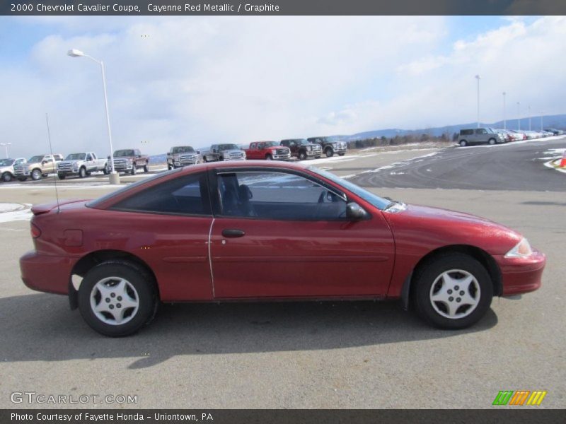 Cayenne Red Metallic / Graphite 2000 Chevrolet Cavalier Coupe