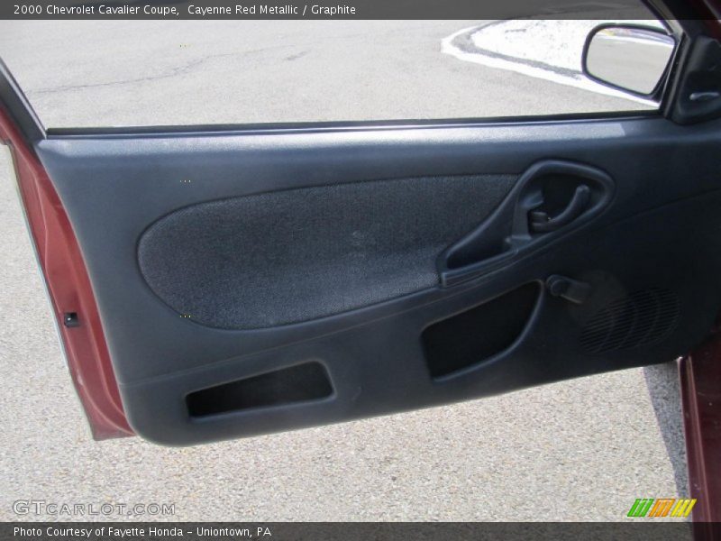 Cayenne Red Metallic / Graphite 2000 Chevrolet Cavalier Coupe