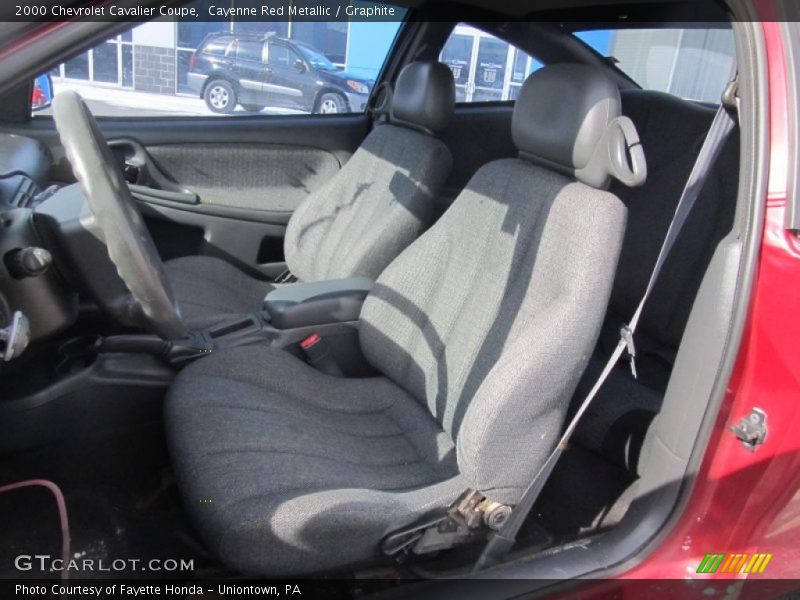 Cayenne Red Metallic / Graphite 2000 Chevrolet Cavalier Coupe