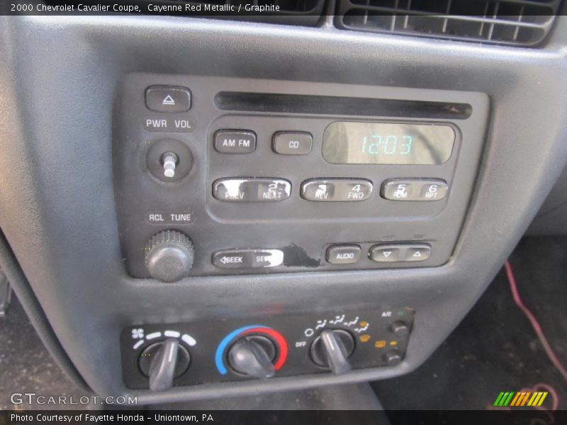 Cayenne Red Metallic / Graphite 2000 Chevrolet Cavalier Coupe