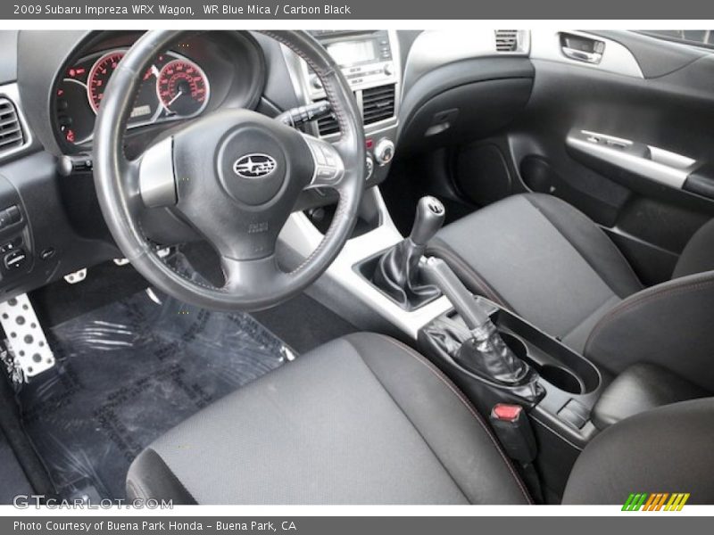 Carbon Black Interior - 2009 Impreza WRX Wagon 