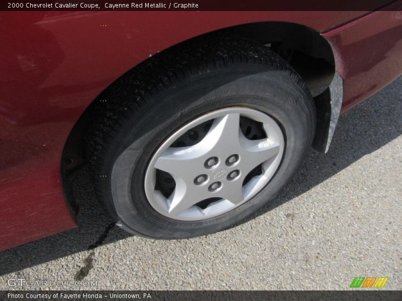 Cayenne Red Metallic / Graphite 2000 Chevrolet Cavalier Coupe