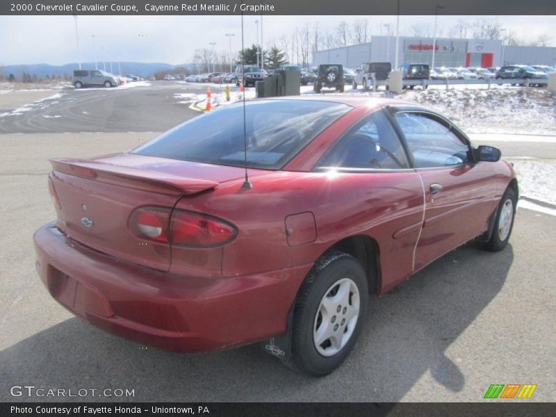 Cayenne Red Metallic / Graphite 2000 Chevrolet Cavalier Coupe