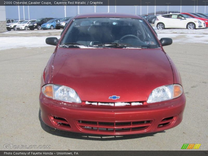 Cayenne Red Metallic / Graphite 2000 Chevrolet Cavalier Coupe