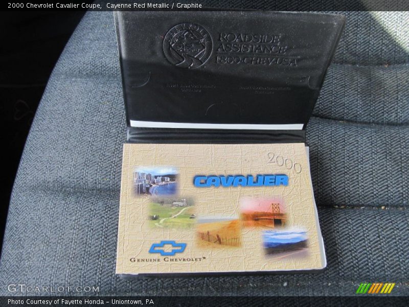 Cayenne Red Metallic / Graphite 2000 Chevrolet Cavalier Coupe