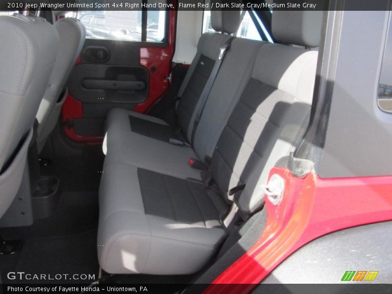 Rear Seat of 2010 Wrangler Unlimited Sport 4x4 Right Hand Drive