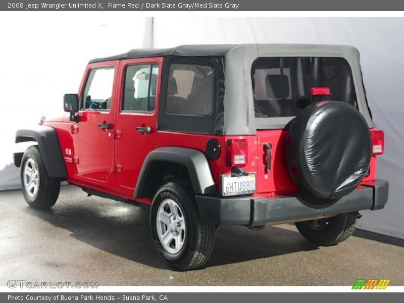 Flame Red / Dark Slate Gray/Med Slate Gray 2008 Jeep Wrangler Unlimited X