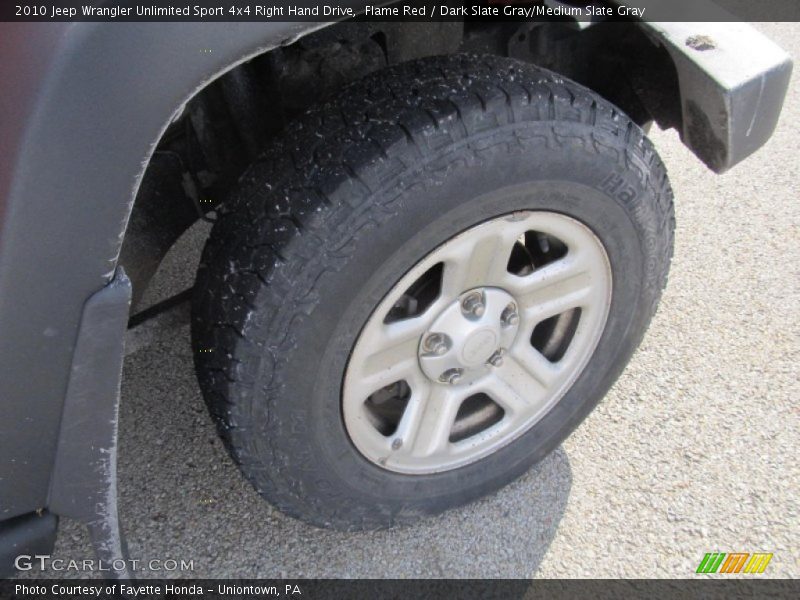  2010 Wrangler Unlimited Sport 4x4 Right Hand Drive Wheel