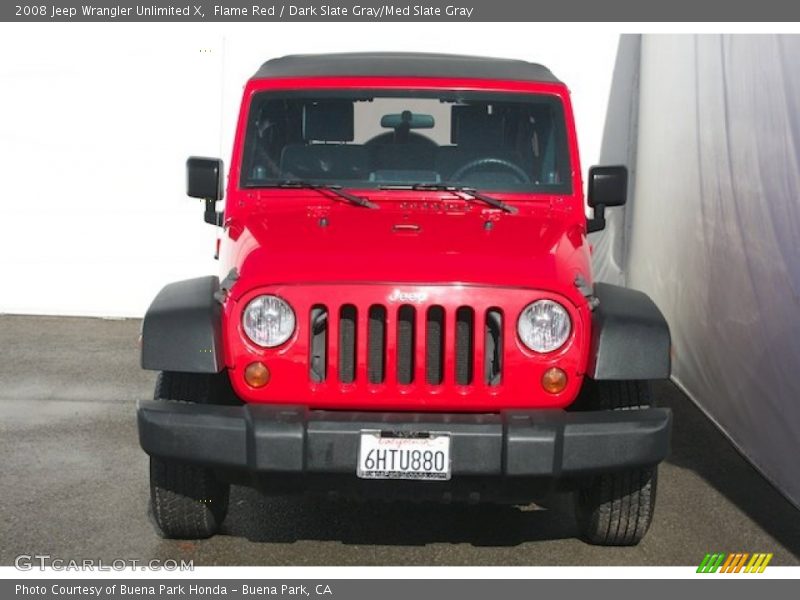 Flame Red / Dark Slate Gray/Med Slate Gray 2008 Jeep Wrangler Unlimited X