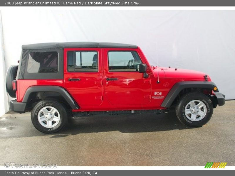 Flame Red / Dark Slate Gray/Med Slate Gray 2008 Jeep Wrangler Unlimited X