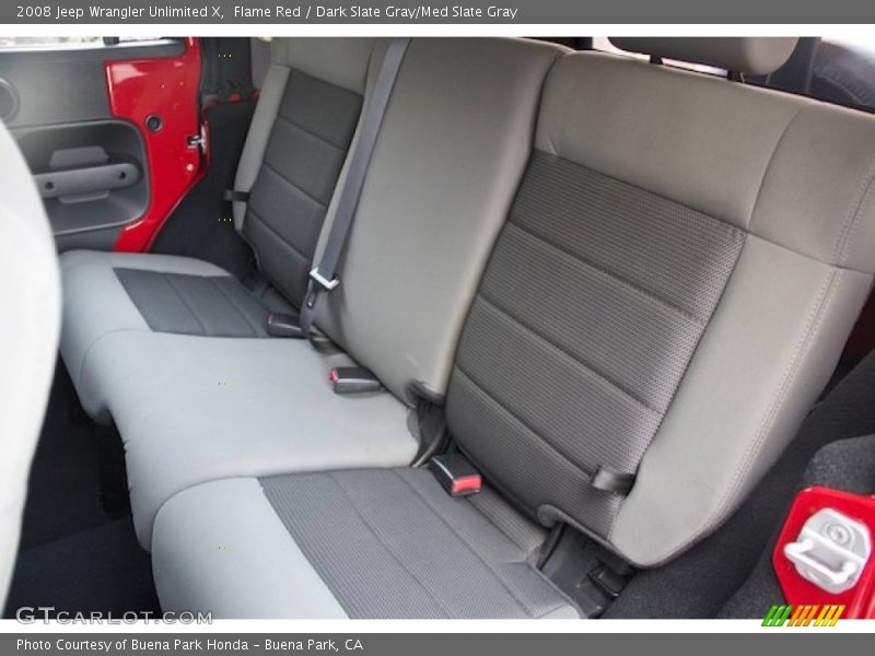 Rear Seat of 2008 Wrangler Unlimited X
