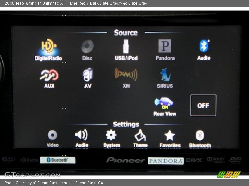 Flame Red / Dark Slate Gray/Med Slate Gray 2008 Jeep Wrangler Unlimited X