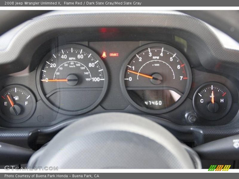  2008 Wrangler Unlimited X X Gauges