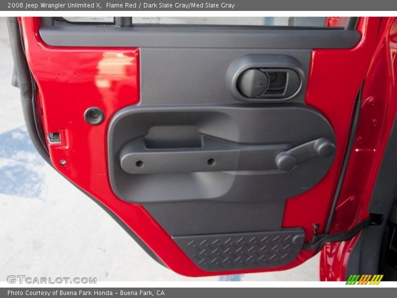 Flame Red / Dark Slate Gray/Med Slate Gray 2008 Jeep Wrangler Unlimited X