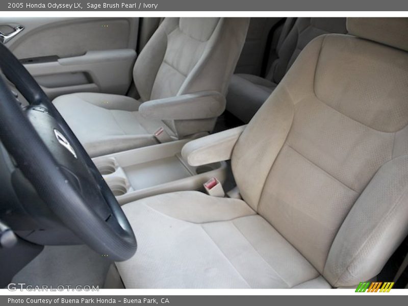 Front Seat of 2005 Odyssey LX